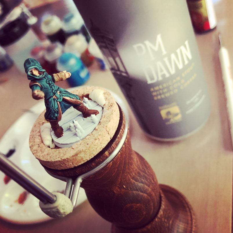 Hero Forge custom miniature of my Way of the Four Elements Monk.