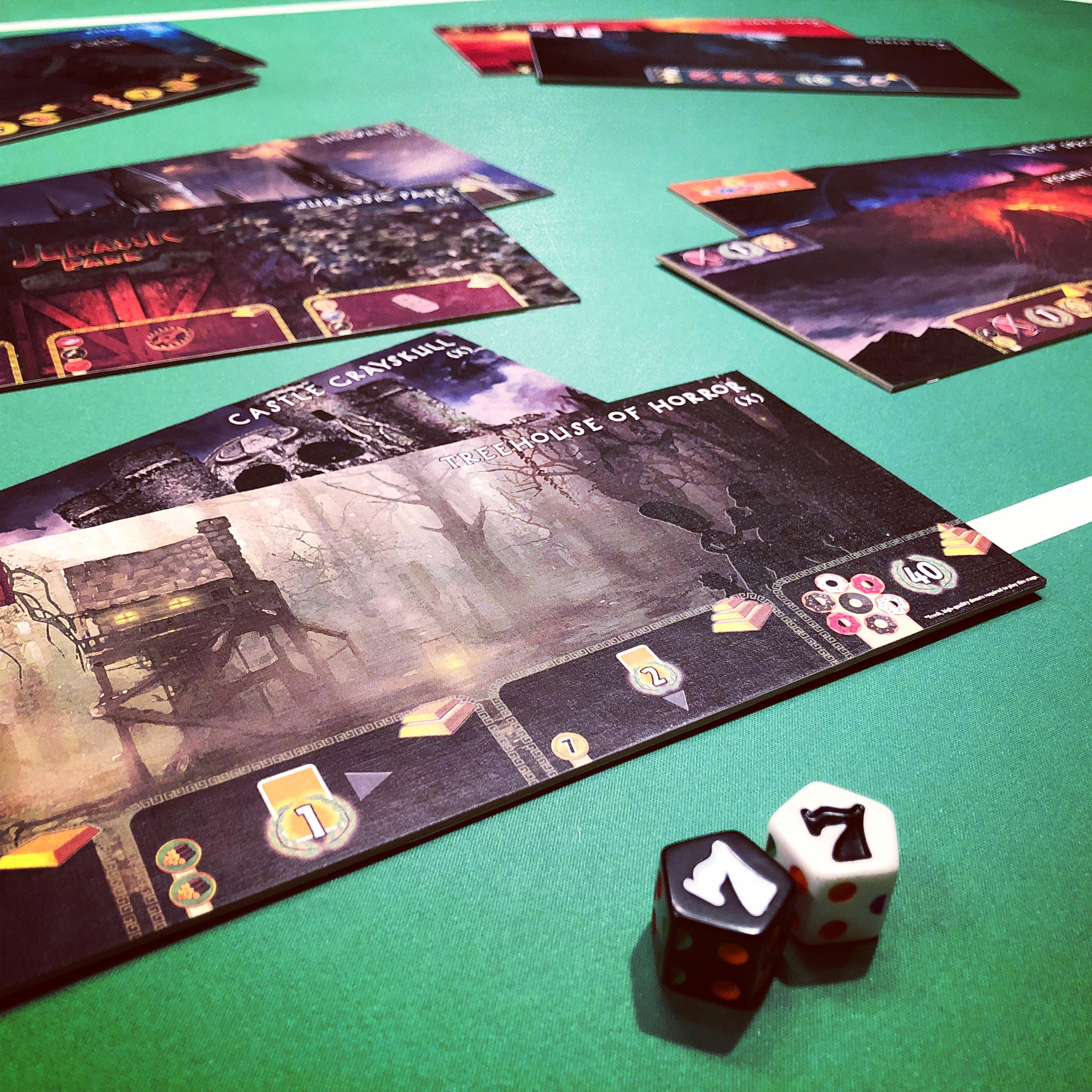 7 Wonders custom board samples.